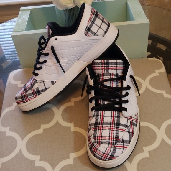 plaid jordan shoes